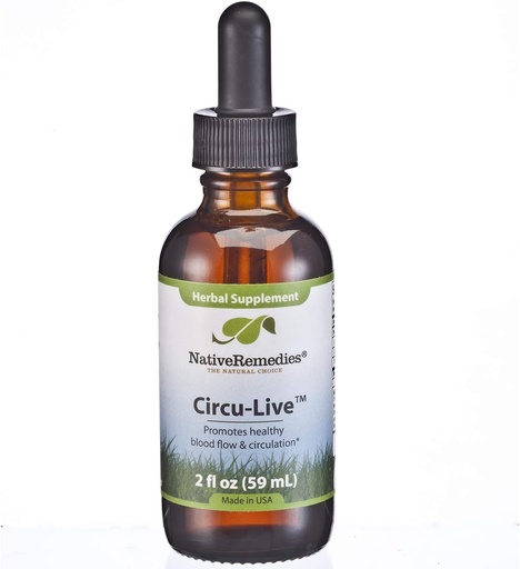 [BRSWIYQ5BYPQIGY7] Native Remedies Circu-Live - All Natural Herbal Supplement Promotes Blood Flow and Healthy Circulation, 2 Fl oz.