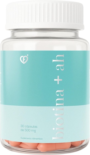 [BRSRMBQPBEGWED3X] CF CARO FIT - BIOTIN 300 MCG Plus HYALURONIC Acid 100 cápsulas de 500 MG Hydrating Skin and Hair