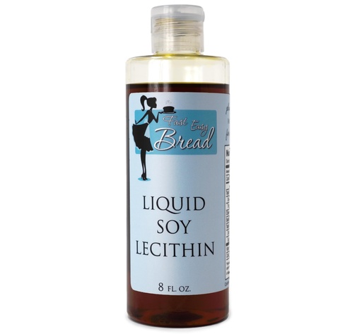 [BRSWIAQNOQHQID3I] Fast Easy Bread Soy Lecithin Liquid (8 oz) | Easy-to-Use | Available in Mess-Free Squeezable Bottle | Natural Food-Grade Emulsifier | Enhances Dough Texture and Ingredient Distribution