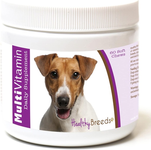 [BRSWIHILA4MBOADM] Healthy Breeds Jack Russell Terrier Multi-Vitamin Soft Chews 60 Count
