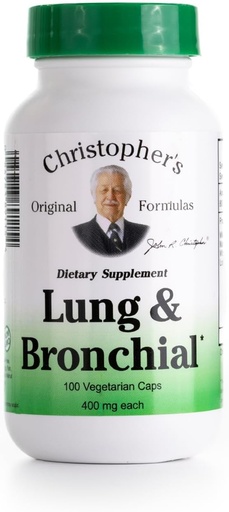 [BRSWIYQ5CIGAOYLG] Las Fórmulas Originales de Christopher Lung &amp; Bronchial Fórmula - Lung Cleanse for Smokers - Supports Respiratory System with Synergistic Blend of Herbs