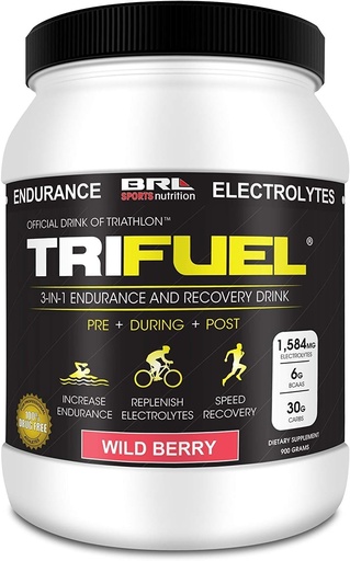 [BRSWIGQ7BF6ACAYV] 3-in-1 Endurance and Recovery, Hydration, BCAA, Electrolyte Enhanced Drink (Wild Berry)…