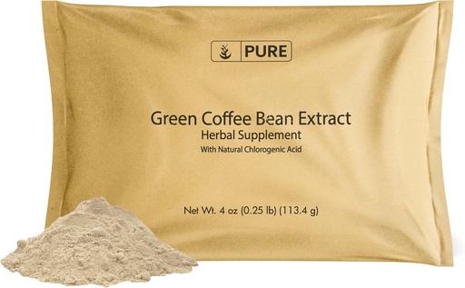 [BRSWGBAHBF7B6A36] Pure Original Ingredients Green coffee Bean Extract (4oz) Unroasted coffee Extract, Gluten-Free