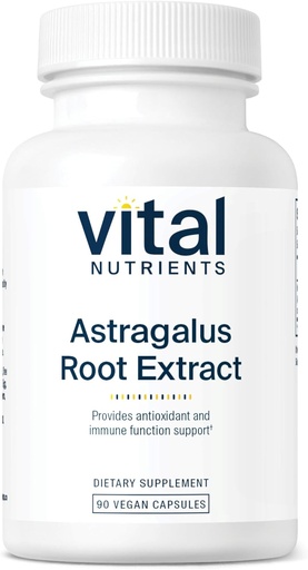 [BRSWIYYOA4AGMC36] Vital Nutrients - Astragalus Root Extract - Vegan Formula - Herbal Support for The Immune System - 90 Vegetarian Capsules per Bottle - 300 mg