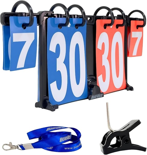 [BRSWIZTRONYGACDI] Portable Scoreboard – Wearable Attachable Tabletop Score Keeper for Volleyball, Beach Volleyball, Cornhole, Tennis, Ping Pong, Table Tennis, Billiards