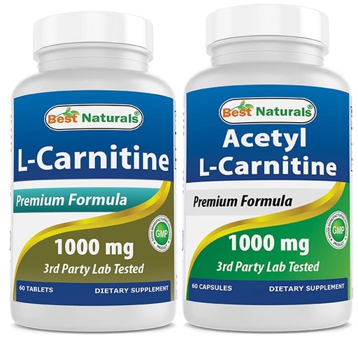 [BRSRMBDYORYGOYDJ] Best Naturals L-Carnitine 1000mg & Acetyl L-Carnitine 1000mg