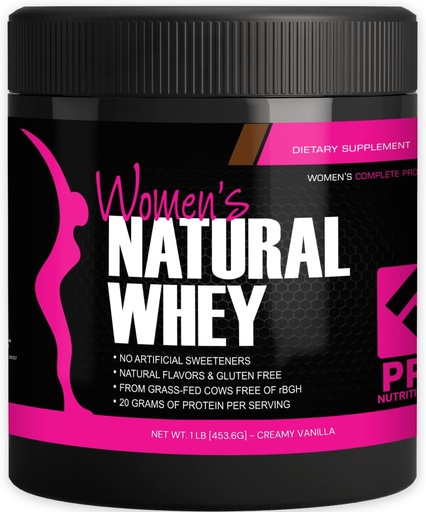 [BRSWIFAODEOAKF3M] Whey Protein Powder per a Dones Vanilla Powder - Lowder - Down Carb Guten-Free Gras-Fed rBH-Free - Suports de pes - Stevialod Protein, 20g (Cremy Vanilla, 1lb)