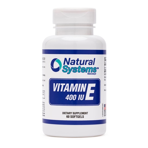 [BRSW2CY5AV5QMYA2] Vitamin E 60 Softgels 400 IU by Natural Systems - Vitamin E Supplements Immune System Support * - Softgels Skin Care - Natural VIT E Non-Sugar, Non-Artificial Flavors or Preservatives