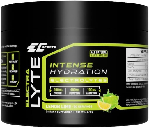 [BRSROCAPDJ6BGHT7] CE Sporturi ElectraLyte - Electroliti Powder Supplement - Zero Electroliţi de zahăr Drink Mix for Mineral Hydration - Extras de fructe reale & Premium Electrolit pulbere - 50 Servings