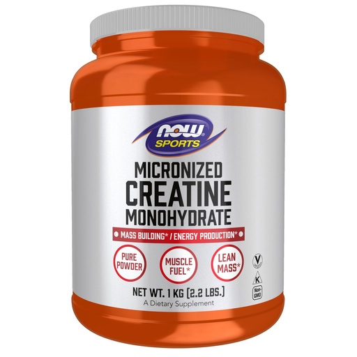 [BRSROBIEA4HROHTV] Now Sports Nutrition, Micronized Creatine Powder 500 g, Mass Building*/Energy Production*, 1 kg.