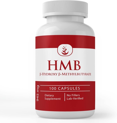 [BRSWYZQBO4BQ23AU] Pure Original Ingredients HMB, (100 Capsules) Always Pure, No Additives or Fillers, Lab Verified