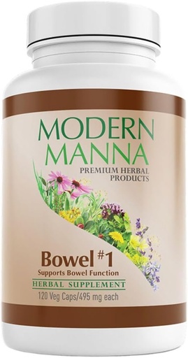 [BRSRAED5A57QIETX] Bowel #1: Constipation Relief Formula - Natural Herbal Laxative - Gentle, Effective, No Harsh Side Effects - Relieves Constipation, Gas, and Bloating - Vegan (60-Day Supply, 120 Capsules)