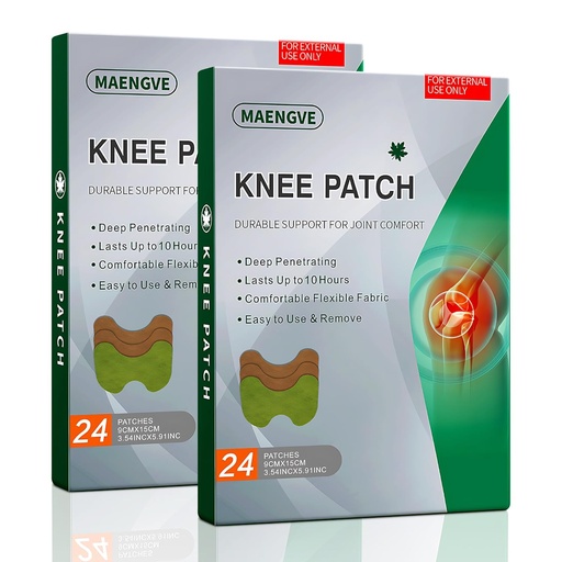 [BRSRMYAHCAMGOETG] Herbal Knee Patch – 48 Pcs Self-Heating Pads for Joint Ease & Muscle Relaxation – 12-Hour Heat Pad for Knee Relief, Pain Support & Comfort