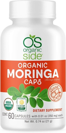 [BRSWYCQYOIORSAY7] | Organic Moringa kapslid | 60 Count | sertifitseeritud USDA orgaaniline, mitte-GMO, Vegan Superfood for Energy, Immune Support ja toitainete imendumine