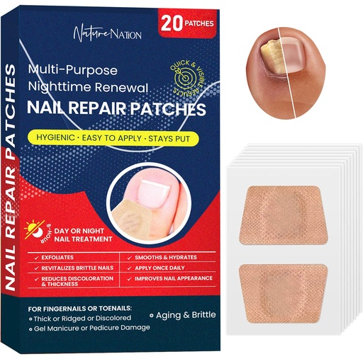 [BRSROYARCV5RMC3P] Multi-Purpose Fungus Nail Patches, Nail Fungus Treatment for Toenail, Ingrown Toenail Treatment, Toe Nail Fungus Treatment Extra Strength, Nighttime Fungal Nail Patches