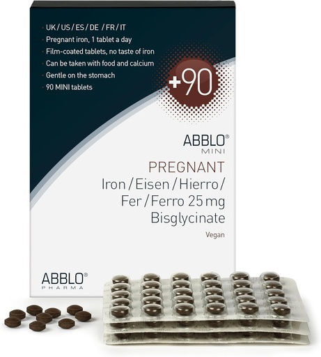 [BRSROFIRBAPBSF3G] Prenatal & Pregnant Iron - 1 Tablet a Day - Very Gentle - Very Small - Bisglycinate - Take it with Breakfast