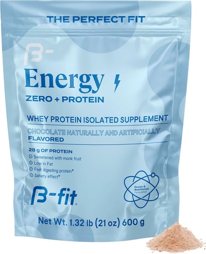 [BRSW2CAQOANRMETB] Whey Zero Protein 600 gr - Chocolate Puffs Flavor - High Purity and Concentration Amino Acids - Easy Absorption - Low in Fat and Carbohydrates -17 Servings