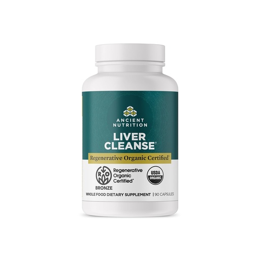 [BRSROZIDOV7BQDQ7] Ancient Nutrition Regenerative Organic Certified Liver Cleanse Supplement, Ancient Herbals Liver Cleanse with Milk Thistle, Burdock Root & Reishi for Optimal Liver Support, Gluten Free, 90 Count
