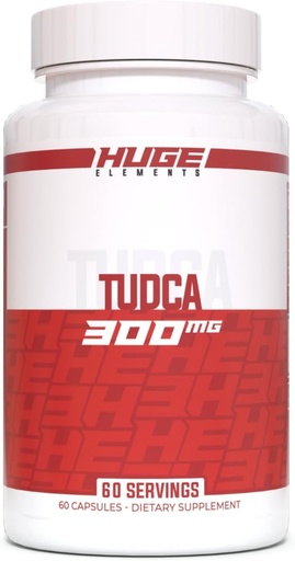 [BRSROCQYOR7WK3LL] Huge Supplements TUDCA 300mg, Premium Quality Liver Support & Detoxification, Pure Bile Salts, Third-Party Lab Tests Available (60 Servings)