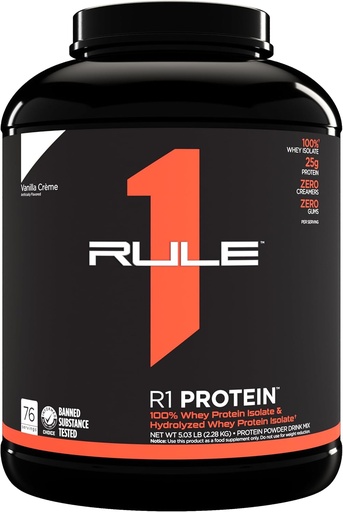 [BRSWGY37DF7QM23G] R1 Protein,76 Servings, Vanilla Crème
