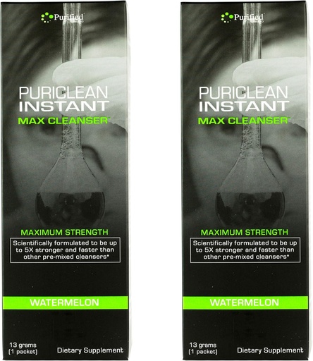 [BRSWYFQOOQBQAC3Z] Puriclean Same- Hari Max Detox Minum, Maksimum Power Cleansing Cepat Flush Sistim BeneDeep Cleanser watermelon Flavor (64 Oz Total) (2 Pack)