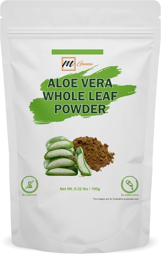 [BRSROHYKCAHGYCI2] 100% Natural Aloe Vera Leaf Powder Pure Aloe Barbadensis 0,22 LBS/100 Grams