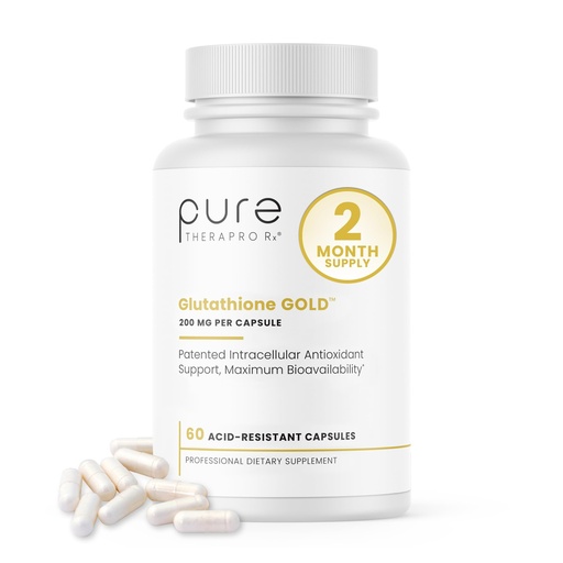 [BRSWIC32BUMBYCLO] Pure Therapro Rx S-Acetyl Glutathione Gold 200mg | 2 Month Supply Acid-Resistant Capsule | Patented Acetylated Form of Glutathione | Zero Fillers Or Flow Agents | Pharmaceutical Grade, Non-GMO