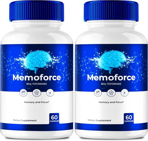 [BRSRAAIKBB5WOA37] Memoforce Brain, Memoforce Pills, Memoforce Anmeldelser, Memoforce Supplement, Memoforce Capsules Advanced Formel for Memory & Focus - Maximum Stront - Brain Health Support (2 Pack)