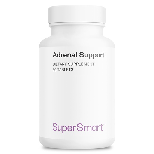 [BRSWIHQZBEBQGELO] Supersmart - Adrenal Support (Advanced Formula) - with Rhodiola Rosea, Holy Basil Tulsi, Magnesium - Adaptogenic Herbs Supplement | Non-GMO & Gluten Free - 90 Tablets