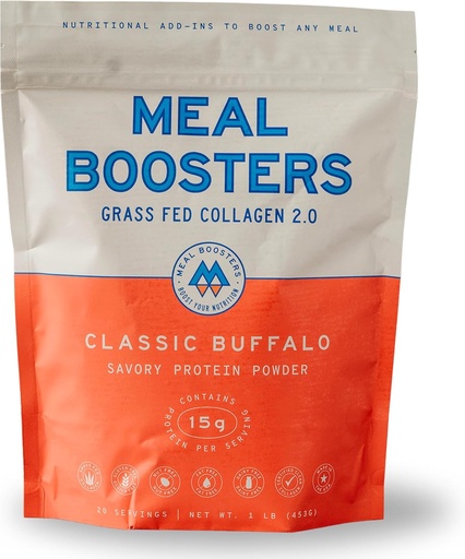 [BRSRAZACBUJRADIU] Meal Boosters Savory Buffalo Protein Powder | 15g Spicy Protein | Keto Friendly Cooking Supplement for Gut Health & Recovery | Grassfed Collagen Peptides
