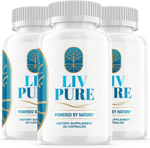 [BRSROZQ3AQPW2ADH] (3 Pack) Liv Pure Powered by Nature Advanced Formula Liver Live Pure Perification Function Suplemento (180 cápsulas)