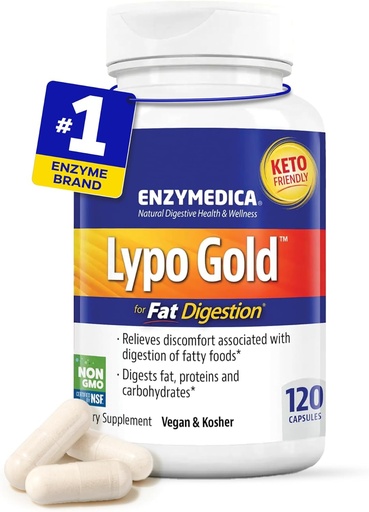 [BRSWIEIYOQMAOADO] ENZYMEDICA Lypo Gold, 120 Count