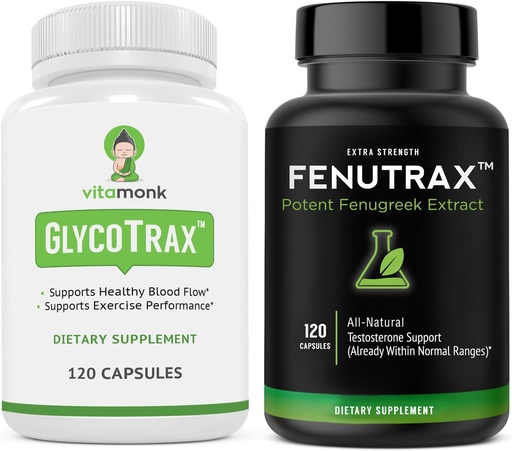 [BRSRAYIBCN7AKDLH] VitaMonk Fenugreek Seed Extract & GPLC - Supports Circulation and Healthy Testosterone Levels
