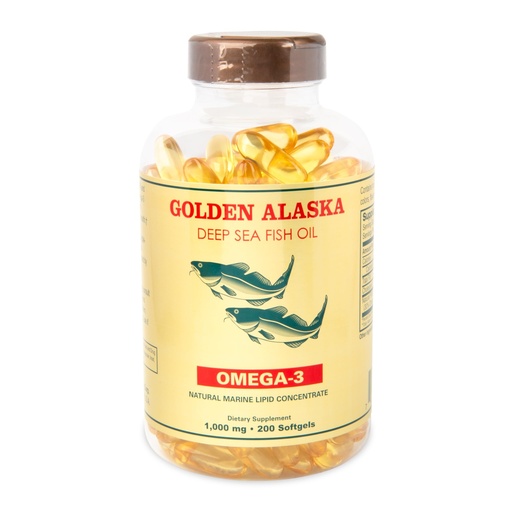 [BRSWIYT7OBYRWDTA] Omega 3 Alaska Deep Sea Fish Oil 1000mg 200 Softgels