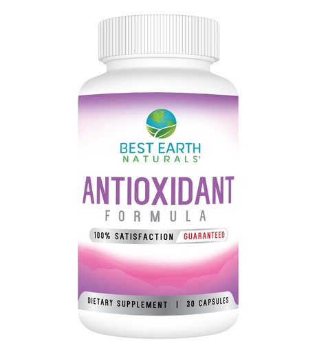 [BRSWGAQQOYGRYD3K] Best Earth Naturals Antioxidant Supplement with Pomegranate, Mangosteen, Goji Berry Capsules for Immune Support - 30 Day Supply