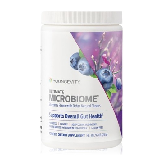 [BRSRMCT6AV7WMEIY] Youngevity Ultimate Microbiome – Prebiotic, Probiotic & Postbiotic Gut Health Supplement – i26® Hyperimmune Egg Powder, Probiotic Blend, DigeZyme™ Enzyme Complex – Supports Digestion & Immune Health