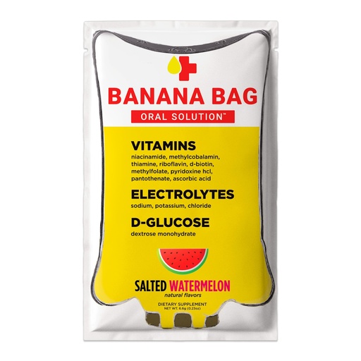 [BRSROHAZAAIQA3LK] Banana Bag Electrolytes Vitamin Powder Drink Mix, Salted Watermelon 15 Pk