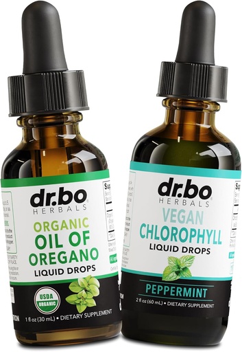 [BRSRAEIHCF4BMDYY] Риган Oil Organic Liquid Drops & Chrophyll - Масло от риган Капки Тинктура Extract & Vegan Chrophyll Liquid Body Detox Измивайте имунната поддръжка - Храносмилателна Gut здраве Odor Измивайте добавката