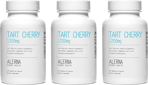 [BRSWK2T3DMAWYF36] Tart Cherry Extract 1200 mg, 100 Vegetarian Capsules - (Pack of 3), Joint Health Support - Gluten Free, Non-GMO