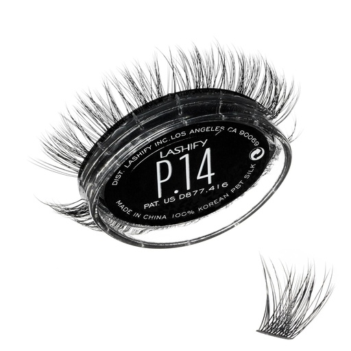 [BRSROBQCDMCQKFLF] Lashify Plushy 14mm Gossamer Lashes in Black, Easy DIY False Lashes for a Voluminous Yet Still Natural Look