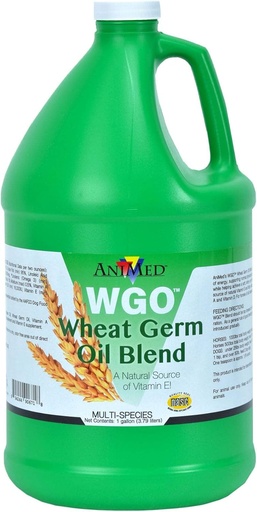[BRSWIYIFCRYQGFDO] AniMed WGO Wheat Germ Oil Blend for Horses and Dogs (1 Gallon Bottle)…