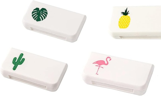 [BRSROCYKOQGR4H3O] SagaSave Travel Pill Case 3 Compartments Portable Pill Case Dustproof and Moisture-Proof Daily Pill Case Small Pill Box for Vitamins, Fish Oil, Supplements(4 Styles)