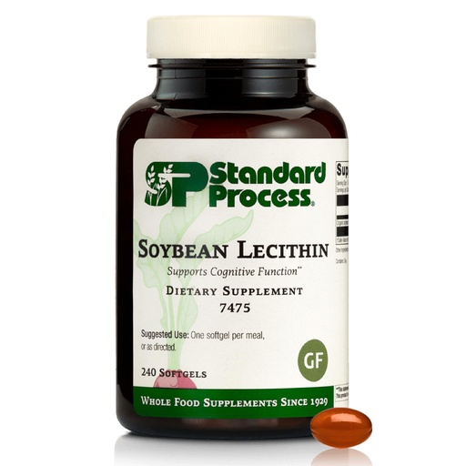 [BRSWIYQ7DIPQK2DO] Standard Process Soybean Lecithin - Brain Health Support Supplement - Nutritional Whole Food-Based Supplement with Essential Fatty Acids from Soybean Lecithin - 240 Softgels