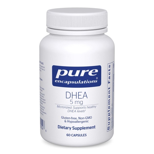 [BRSWIYYKO57Q42D4] Pure Encapsulations DHEA 5 mg - Immune Support & Hormones Balance* - Micronized DHEA - Gluten Free & Vegan - 60 Capsules