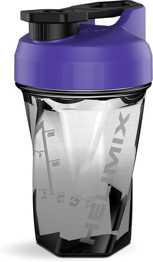 [BRSRMGL6BUCR6CAV] HELIMIX 1.5 Vortex Blender Shaker Bottle Holds Upto 20oz | No Blending Ball or Whisk | USA Made | Portable Pre Workout Whey Protein Drink Shaker Cup | Mixes Cocktails Smoothies Shakes | Top Rack Safe