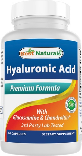 [BRSWKFICOZ6QOEAV] Best Naturals Hyaluronic Acid 100 mg 60 Capsules - Support Healthy Joints and Youthful Skin