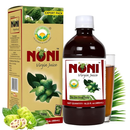 [BRSRO237CQFAYE34] BASICA AYUREDA Noni Virge Juice 16.23 FOz ( 480ml) Pur i Ayurvedic Suc per a Sanitat i benestar