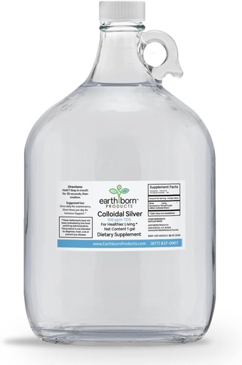 [BRSWKYQKAAFRK2D6] Monatomic Colloidal Silver (128OZ.)