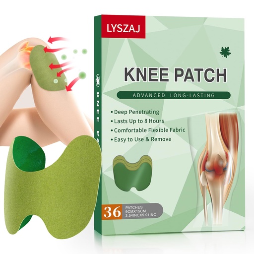 [BRSW2AY2AAMQMDI6] 36Pcs Knee Patches,Wormwood Extract Sticker 8-Hour Heat Patches of Joint for Knee, Back, Neck, Shoulder