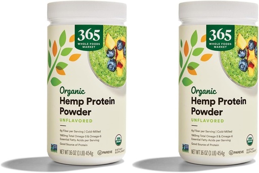 [BRSRAGT7CMIRAC32] 365 door Whole Foods Market, Proteïnepoeder Hennep Biologische, 16 Ounce (Pack of 2)